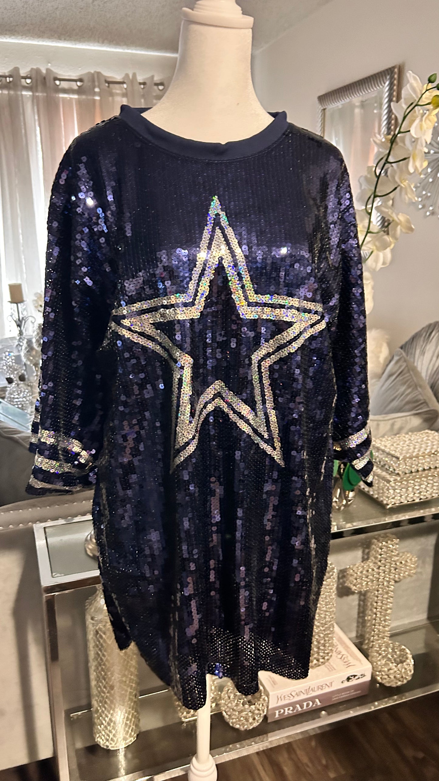 Dallas Cowboys Sequin Dress 2