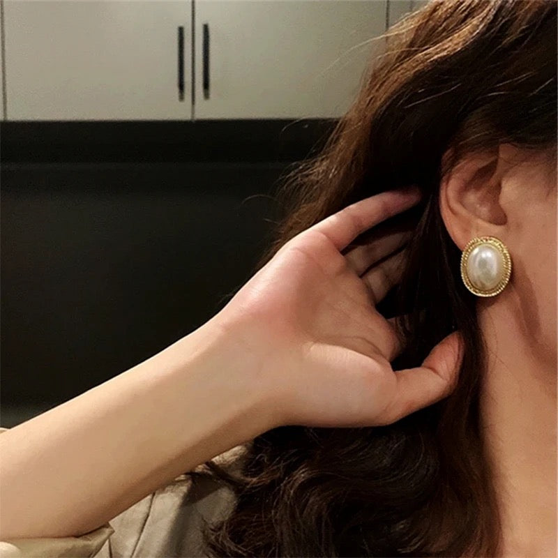 Pearl Stud Earrings