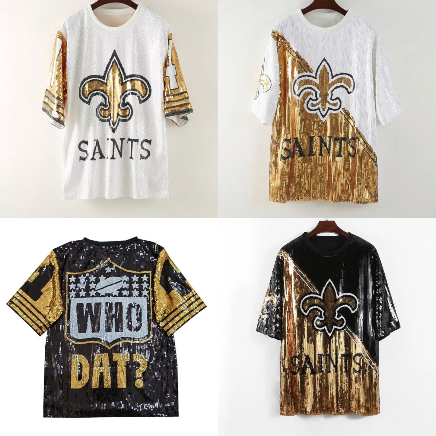 Black New Orleans Saints Dress