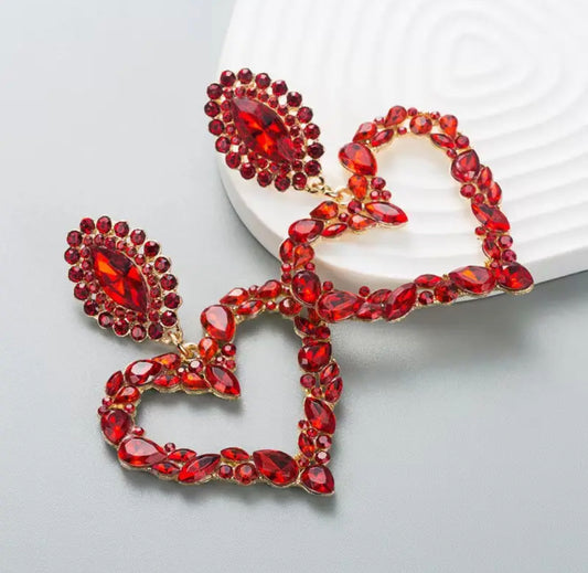 Red Heart Earrings