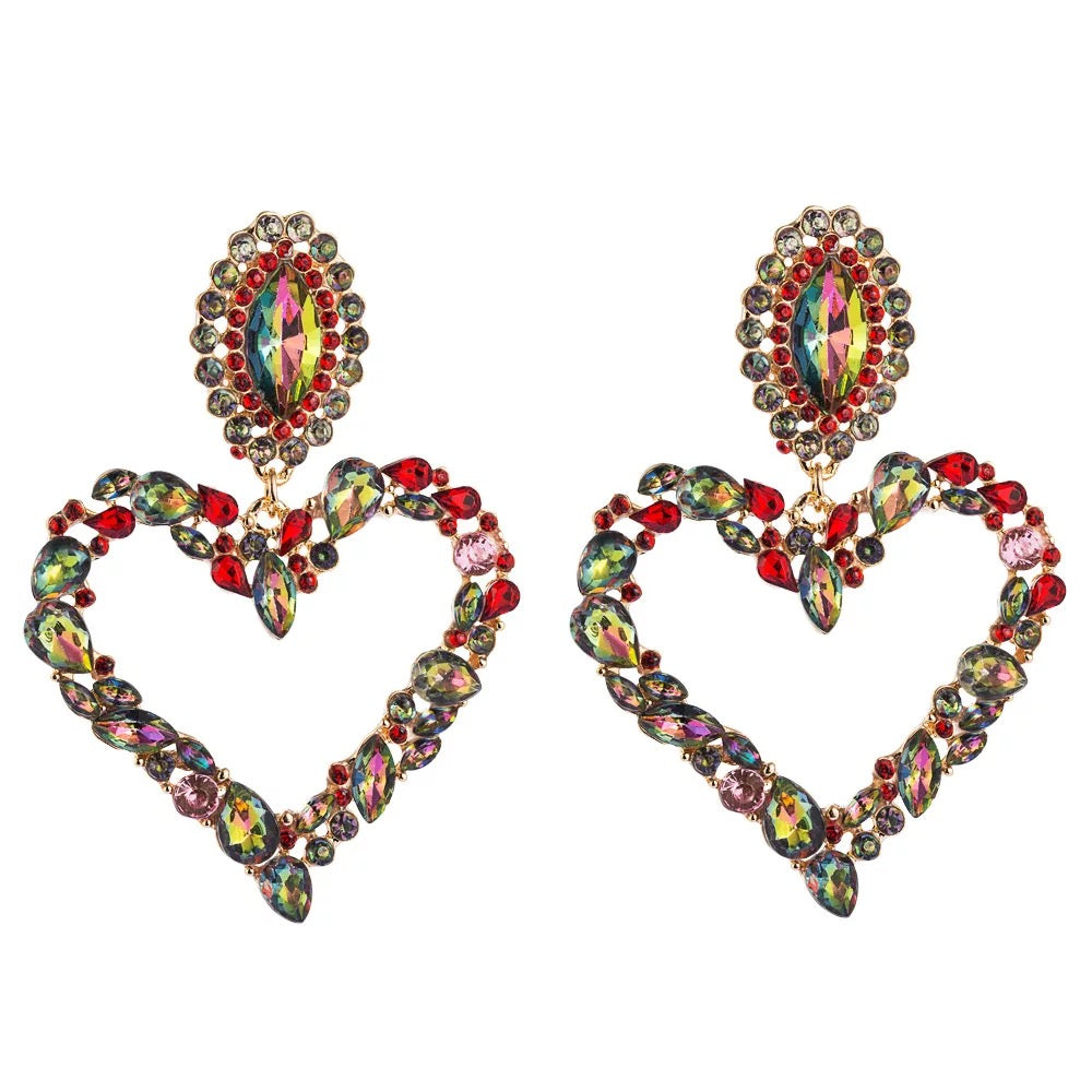 Heart Drop Earrings