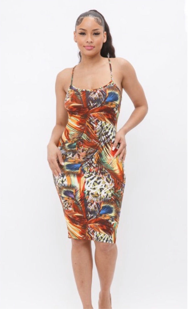 Bodycon “Orange“ Dress