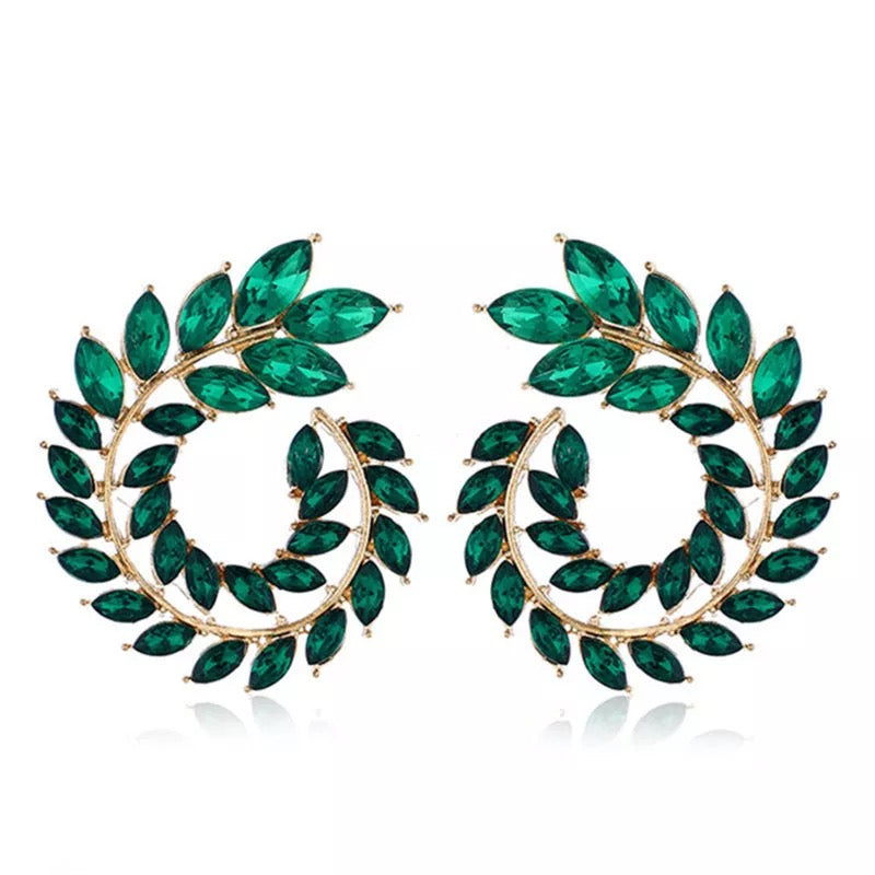 Leaf Green Earrings
