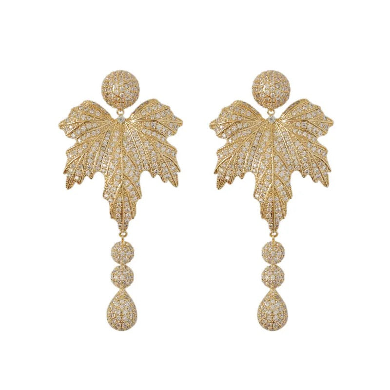 Gold leaf Earrings