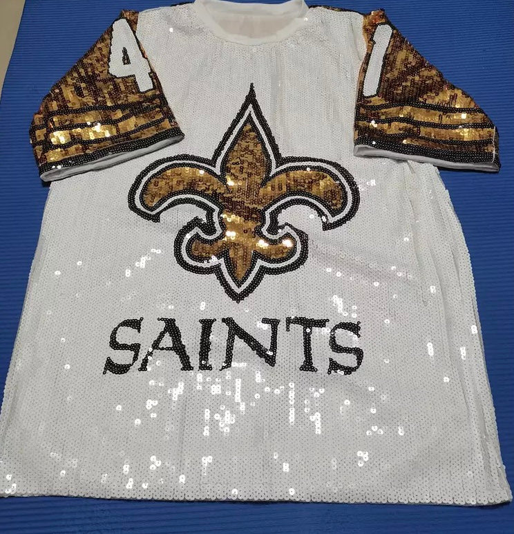 New Orleans Saints Sequin Dress