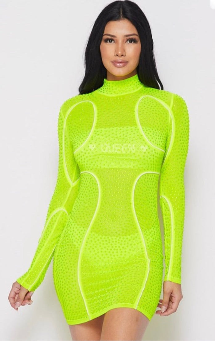 Lime Bodycon Dress