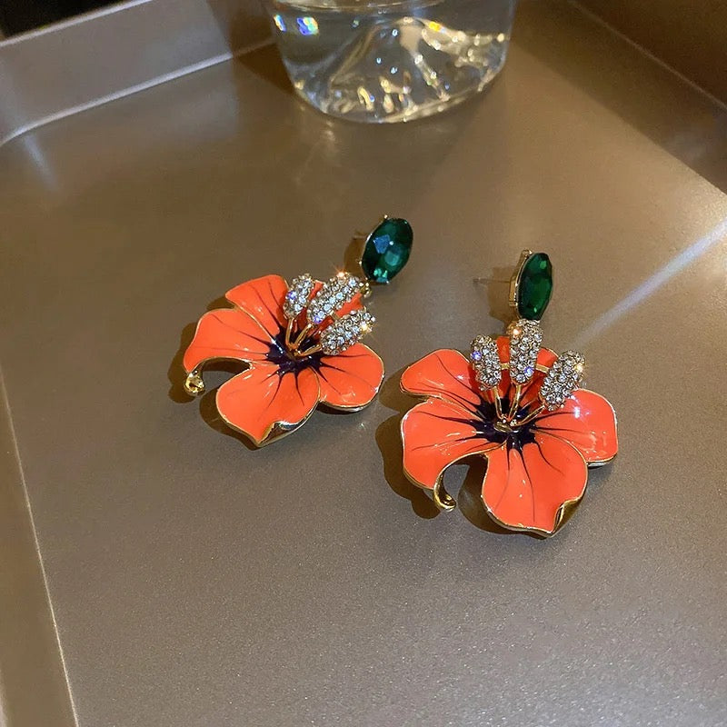 Korean Flower earrings