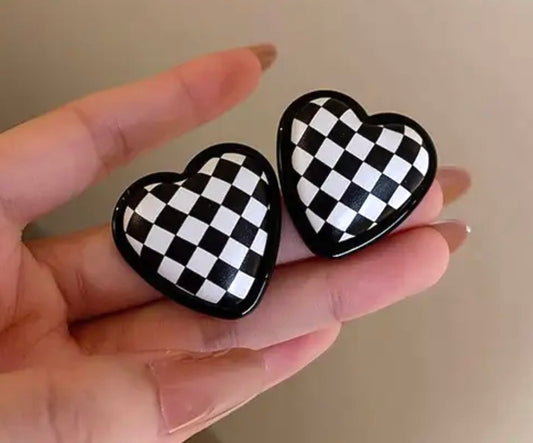 Checkerboard earrings