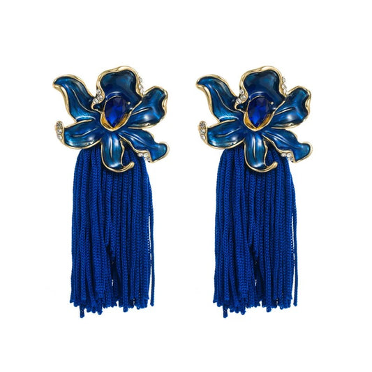 Flower tassel Earrings