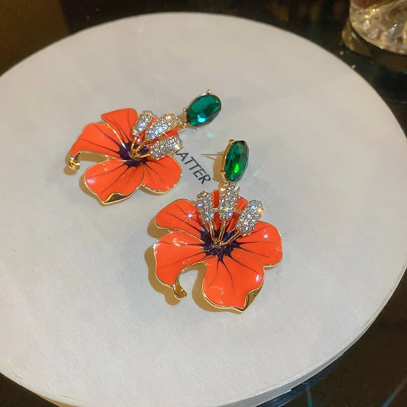 Korean Flower earrings