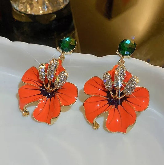 Korean Flower earrings